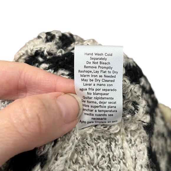 Venus Boho Duster Cardigan XS Southwestern Print Bell Sleeve Faux Fur Trim Soft - Picture 10 of 10